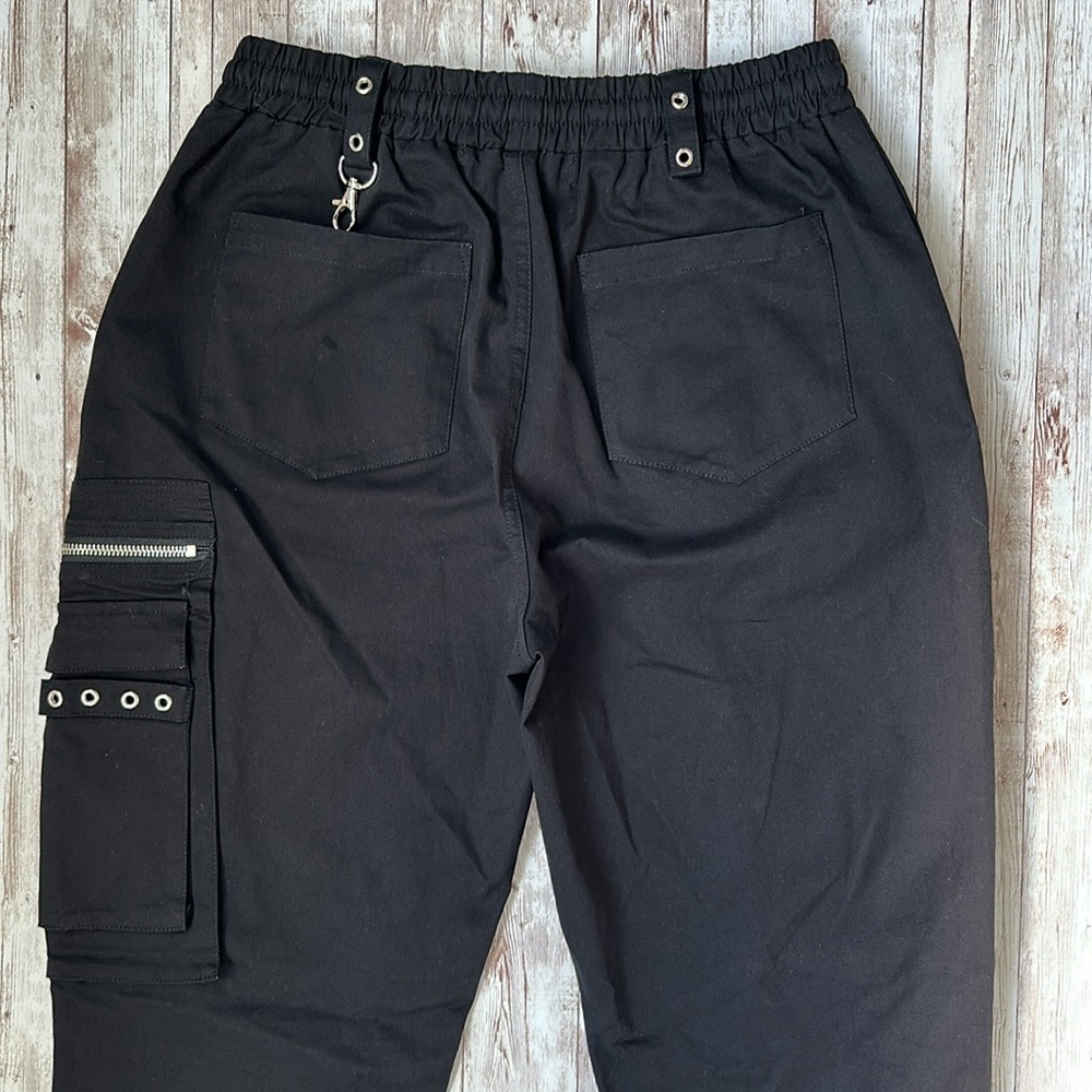 Maniere De Voir Black Cargo Joggers - Picture 13 of 16
